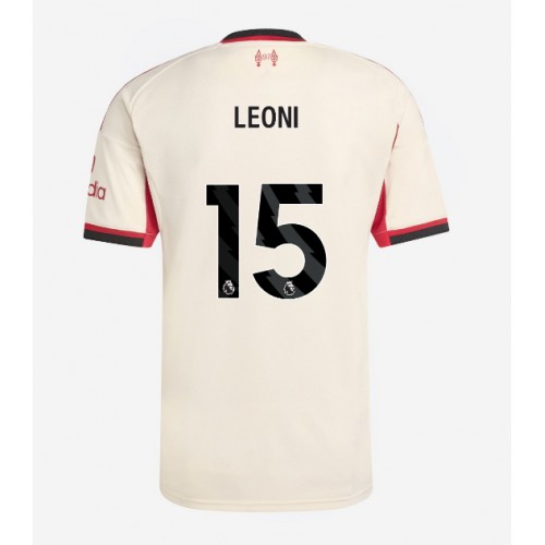 Lacne Muži Futbalové dres Liverpool Giovanni Leoni #15 2025-26 Krátky Rukáv - Preč